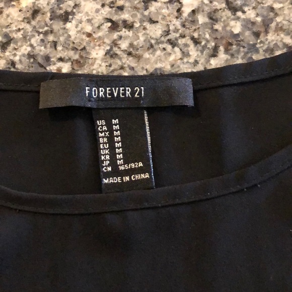 Forever 21 Black Crop Top - Picture 2 of 3